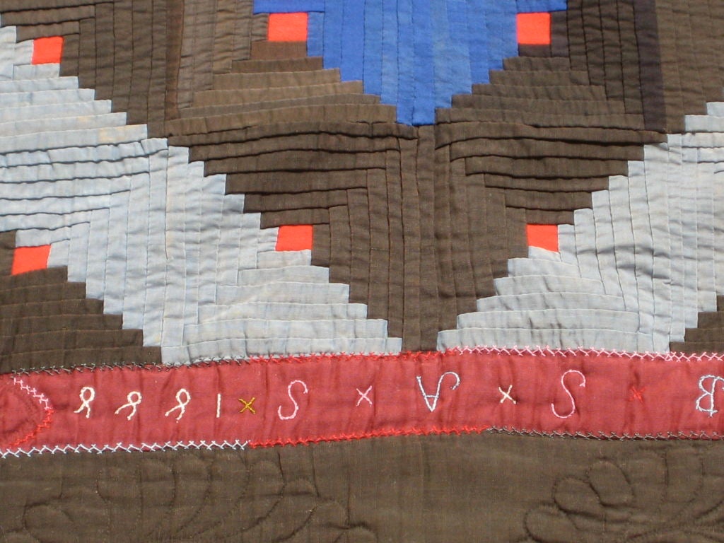 Wonderful Log Cabin quilt from the collection of Esprit founder, Susie Tompkins.

*We ship internationally* 