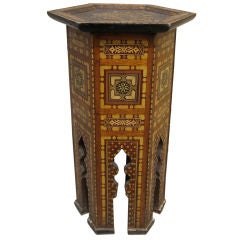 Inlaid Hexagonal Table