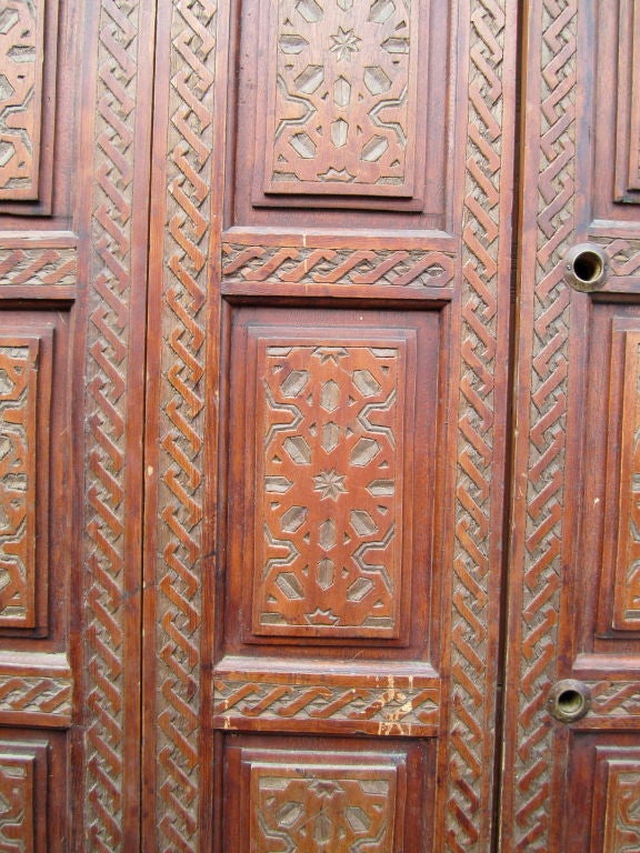 Moroccan Carved Folding Doors