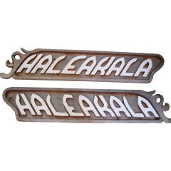 Used Pair of Haleakala Signs