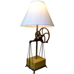 Vintage Butter Churn Lamp