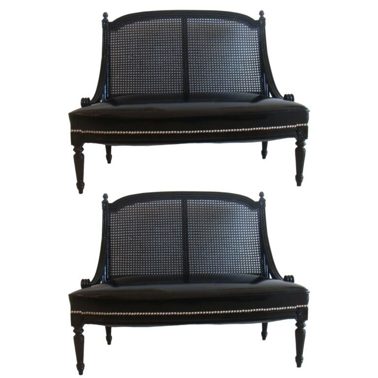 Pair Regency Style Settees