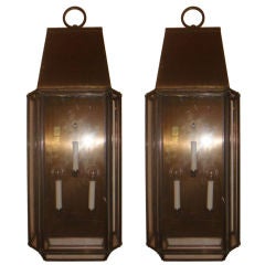 Pair Wall Mounted Lanterns