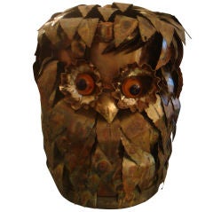 Vintage Owl Ice Bucket