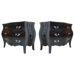 Pair Lacquered Commodes