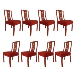 Set of 8 James Mont Dining Chairs