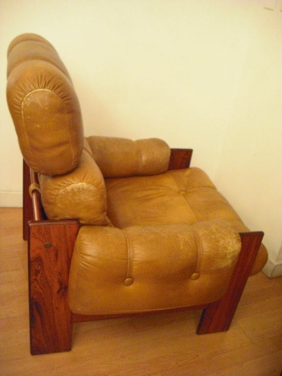 Finnish 1970s High-Back Lounge Chair 1