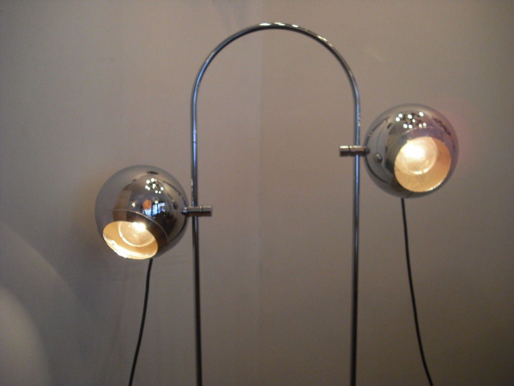 Mid-20th Century Rare Robert Sonneman Directional Eyeball Floor Lamp