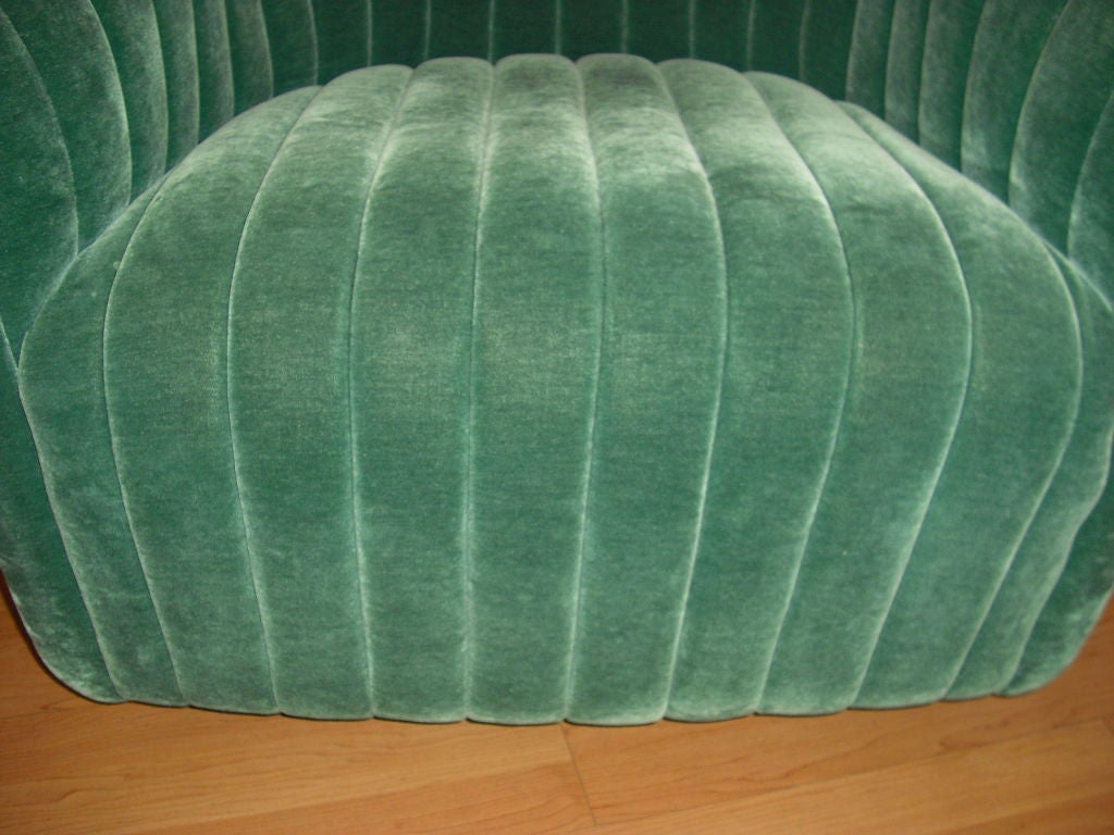 Pair of Ward Bennett Club Chairs 1