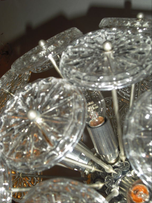 Chrome Belgian Snowflake Chandelier