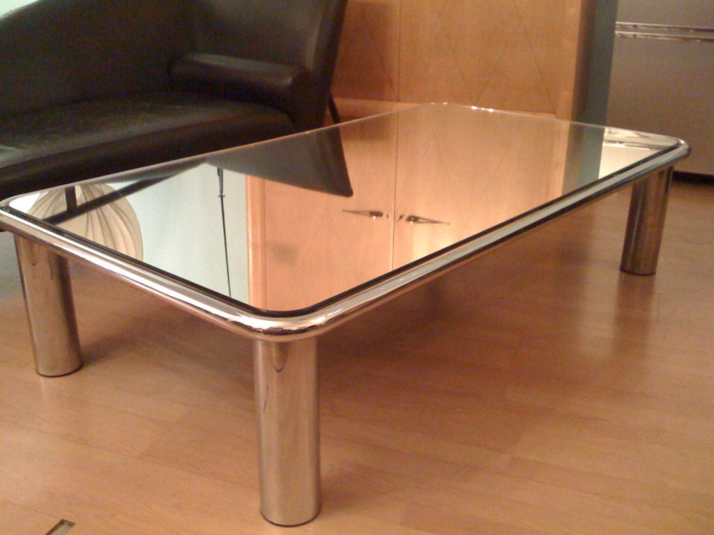 Mario Bellini 70's Mirrored Coffee Table 2