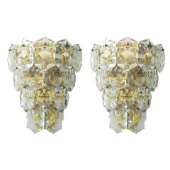 Pair of Austrian Crystal Sconces