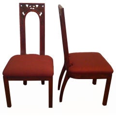 Set of 8 James Mont Dining Chairs