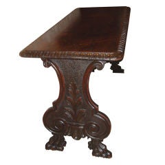 Antique 19th c. Italian Walnut Refectory Table
