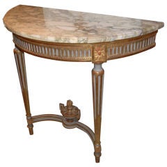 19th c. Painted and Gilded Console
