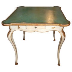 Belle Epoch painted Game Table Antique Belle Epoch painted Game Table