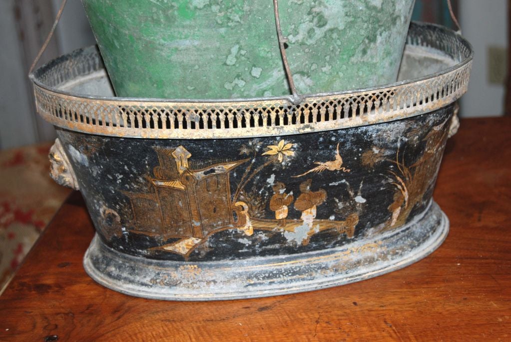 Chinoserie Tole Planter