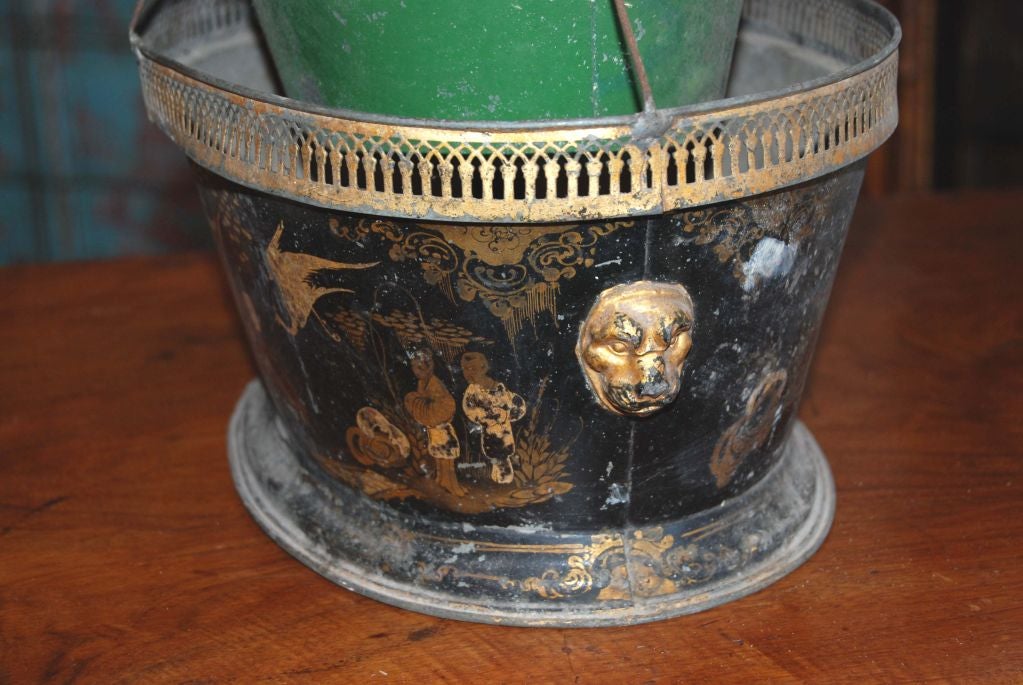 19th Century 19th c. Tole Planter