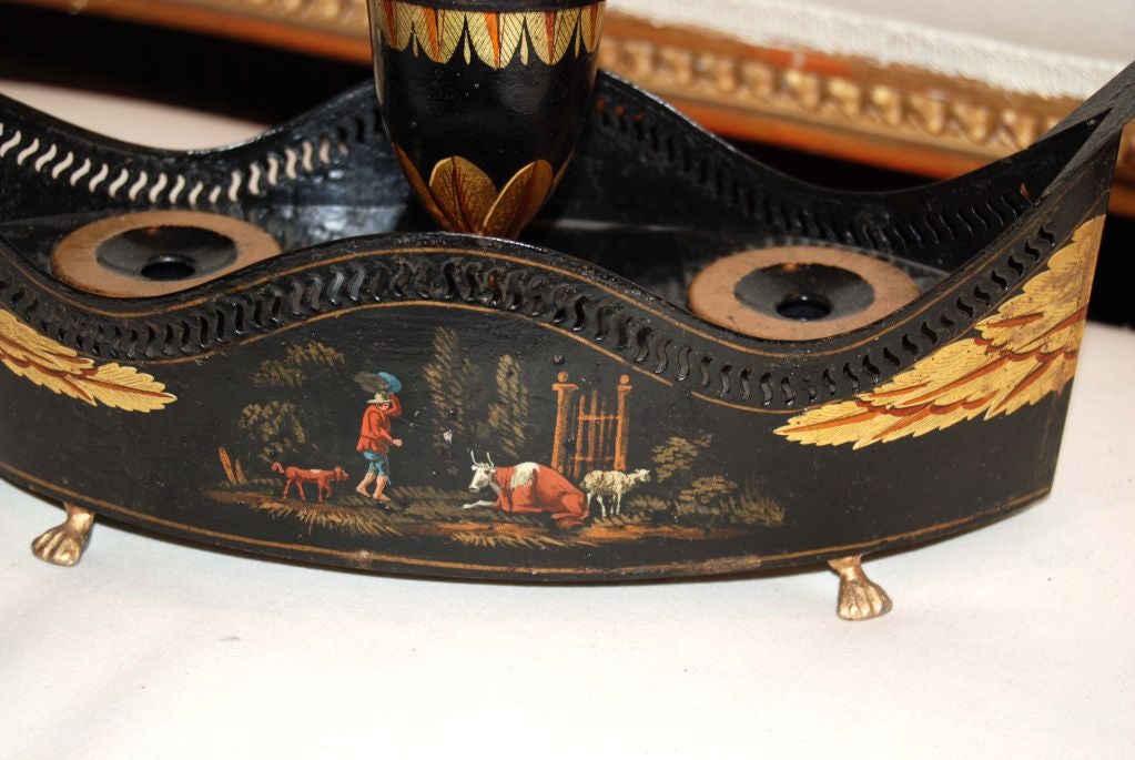 19th c. Tole Encrier