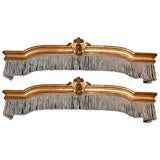 Antique Pair of Gilded Cornices