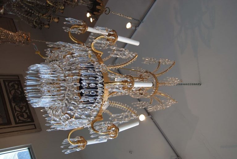 Pair of Swedish Chandeliers In Good Condition In New Orleans, LA