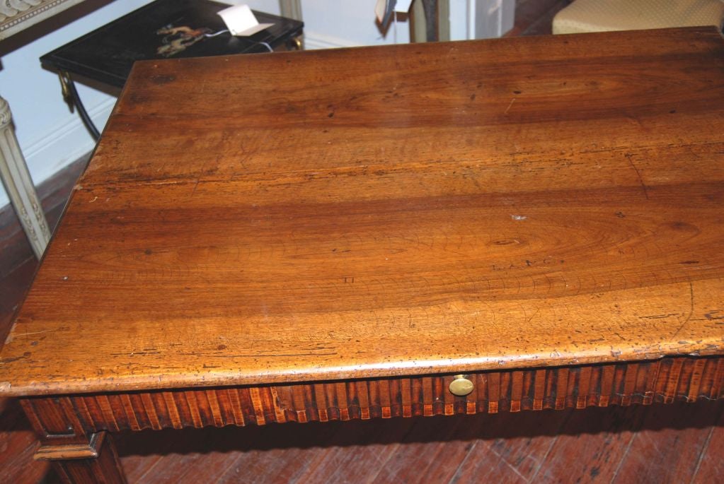 18th Century and Earlier 19th Century Walnut Writing Table For Sale