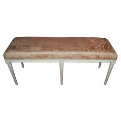 19thc. Painted Bench