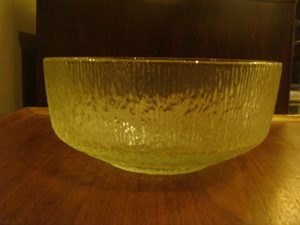 Glass Serving Bowl by Tapio Wirkkala for Iittala