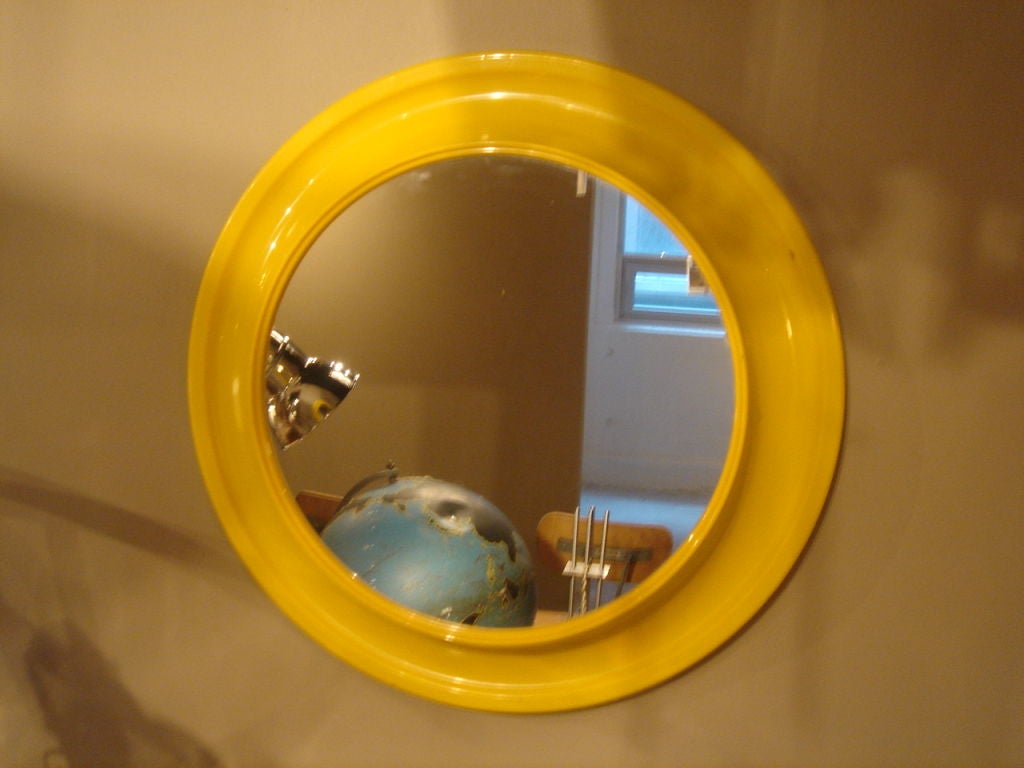 yellow circle mirror