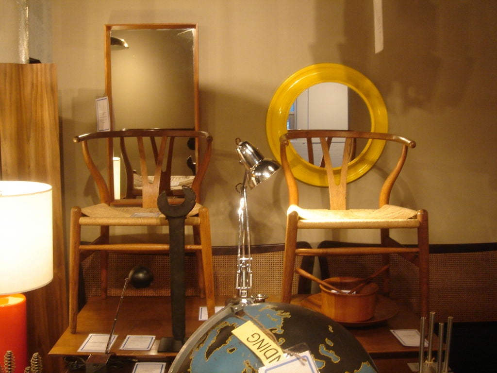 1970s Round Yellow Mirror in the style of Kartell 4