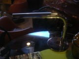 Chrome Curved Arm Desk Lamp