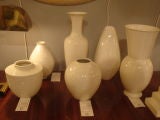 Selection of Vintage White Ceramic Vases by KPM