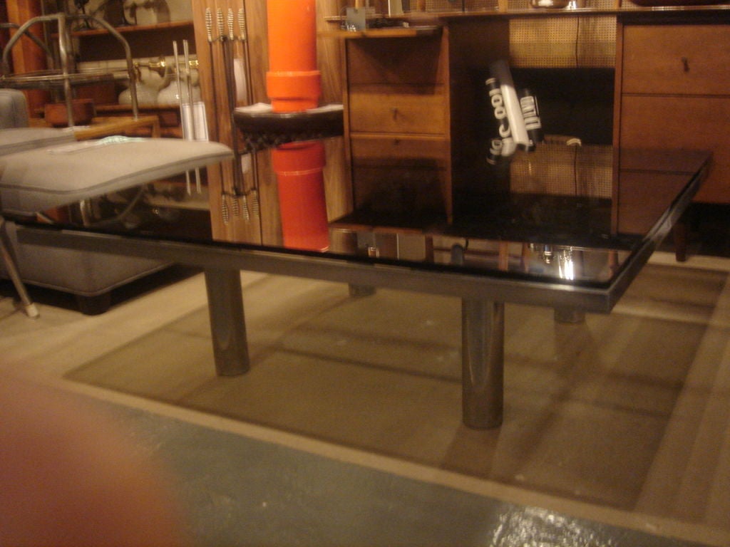 Chrome Scarpa for Gavina Steel & Glass Coffee Table