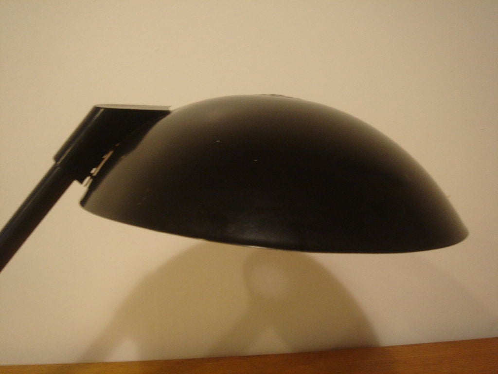Vintage Architects Black Desk Lamp For Sale at 1stdibs