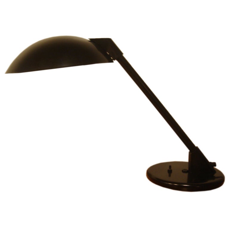 Vintage Architects Black Desk Lamp at 1stdibs