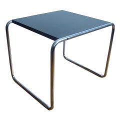 Early Chrome Laccia Table by Marcel Breuer for Gavina