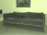 Vintage Modern Tuxedo Sofa by Angelo Donghia in Smoke Mohair