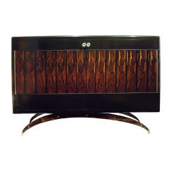 Lacquer and Rosewood Cabinet by Antoine Schapira