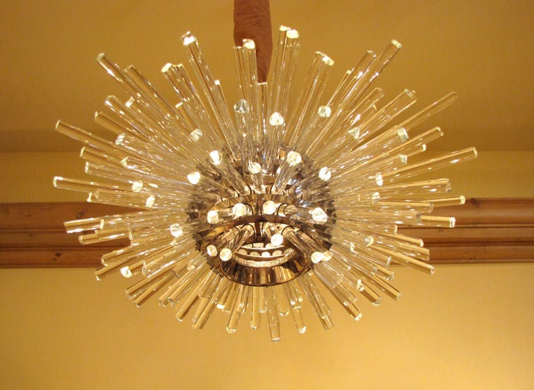 AUSTRIAN CRYSTAL SUNBURST CIRCULAR CHANDELIER