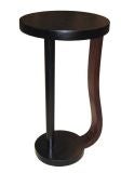 Mahogany and Black Lacquer Table