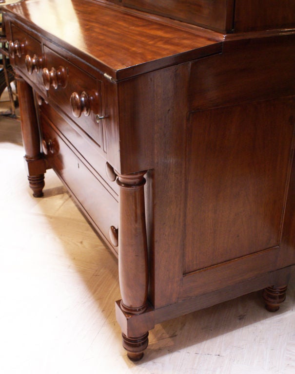 19th Century Empire Gothic Secretary Chest