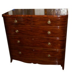 Mahogany Bow Fronted Chest