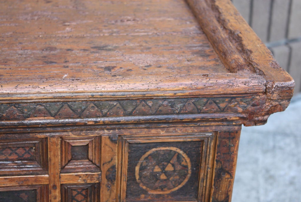 Rustic Swiss Baroque Coffer or Dowry Chest 4