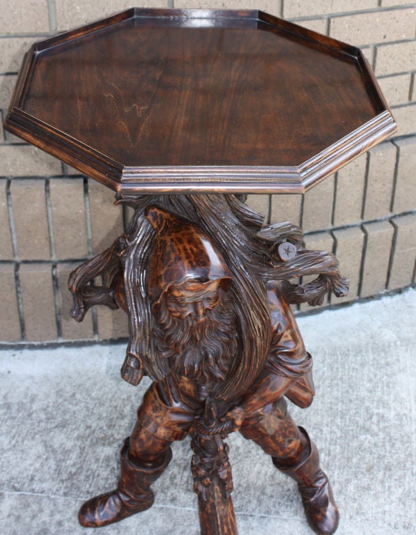 Swiss Black Forest Gnome Table
