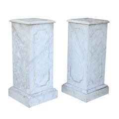 Pair of Marble Plinths