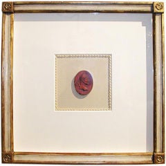 A Collection of Six  framed 19th Century Intaglio Seals
