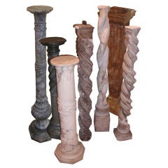 Antique Italian & French Stone Columns/ Pedestals