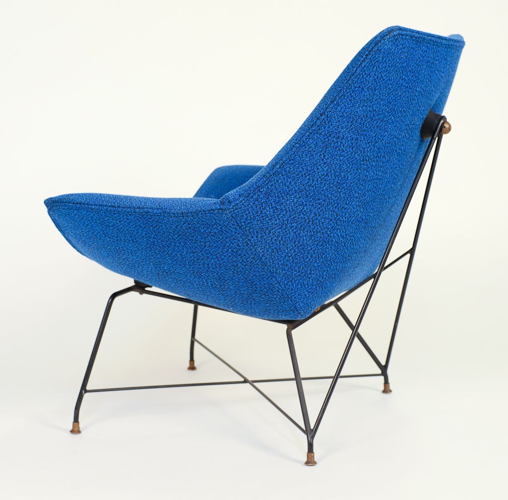 Italian Augusto Bozzi's Kosmos Chair for Saporiti Italy, 1954