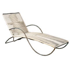 Vintage A Walter Lamb for Brown and Jordan Bronze Chaise Lounge