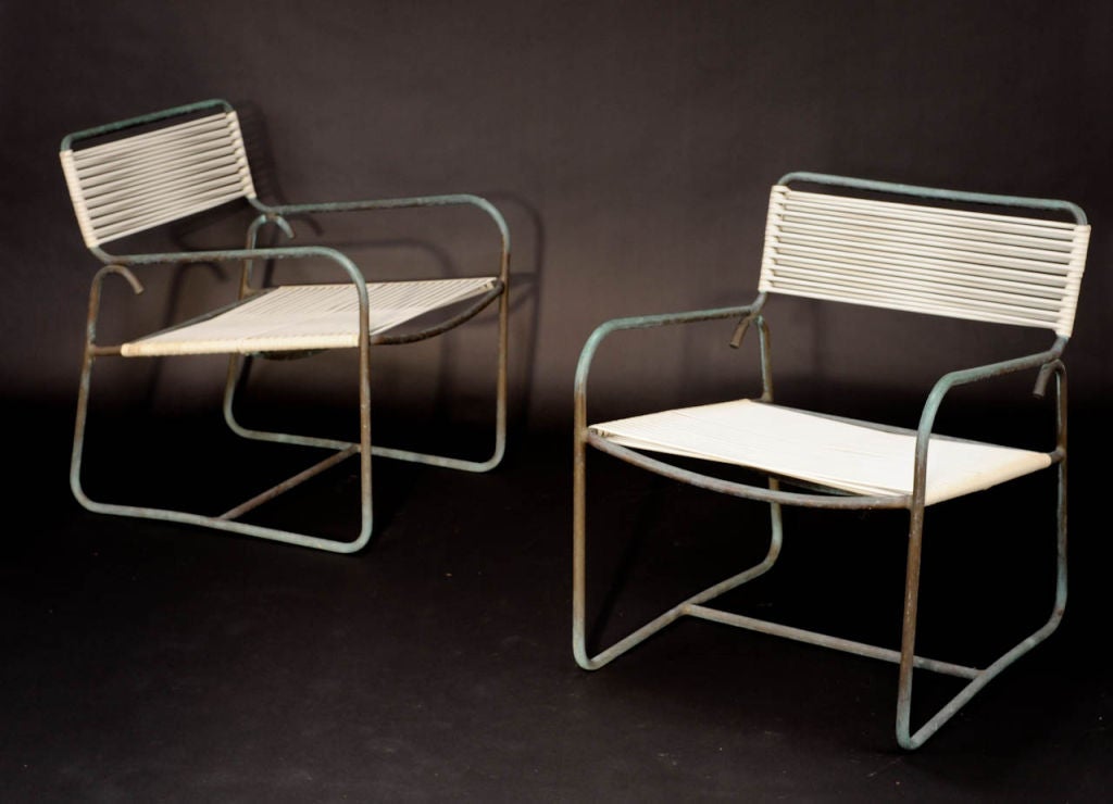 American A Pair of Walter Lamb Lounge Chairs for Brown and Jordan